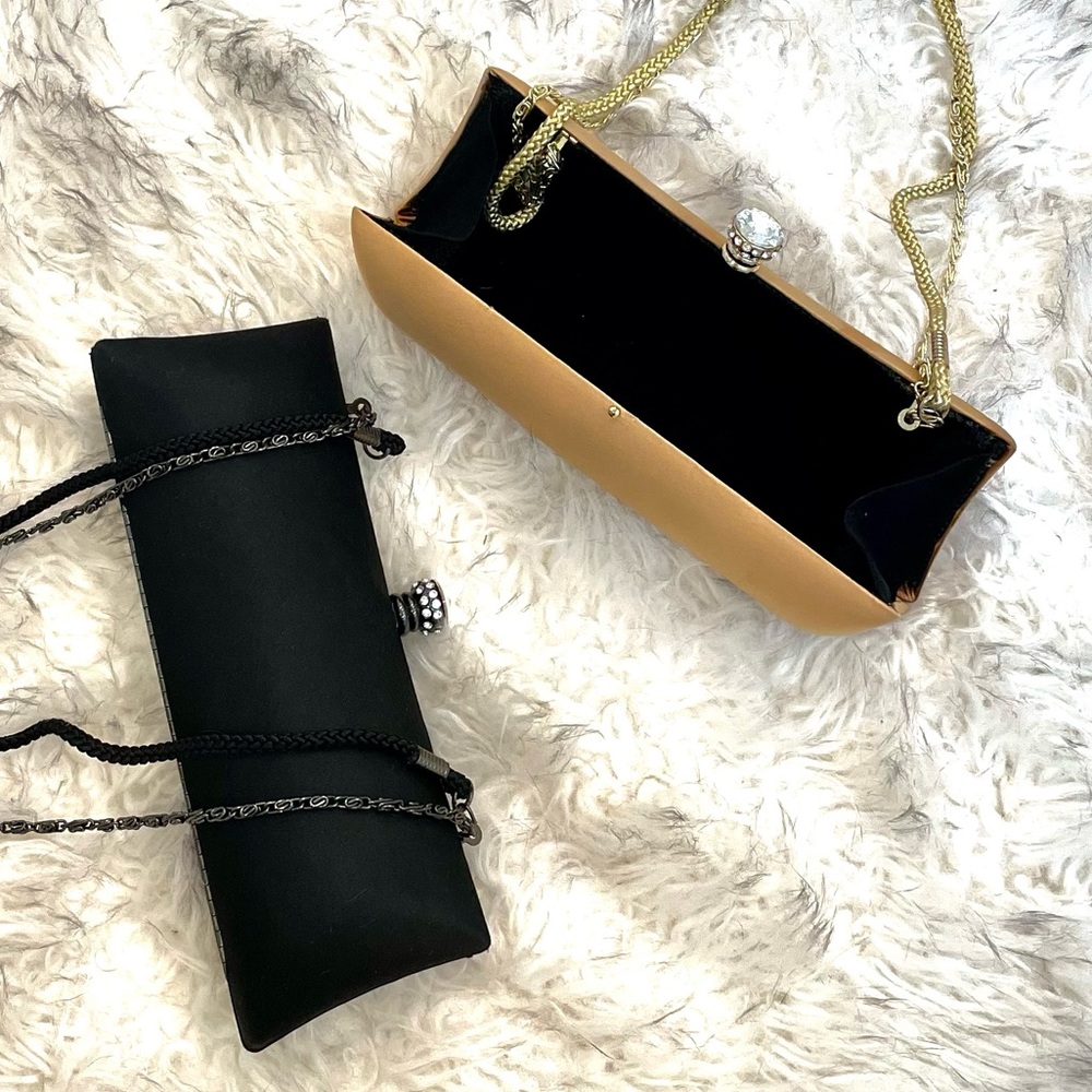 Gorgeous matte satin evening bags
